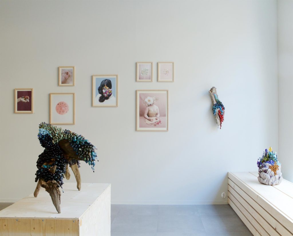 11.10.–11.11.2018
MESI (Eng. Nectar) is a dialogue between the two young artists Matias Liimatainen and Sanna Lehto.