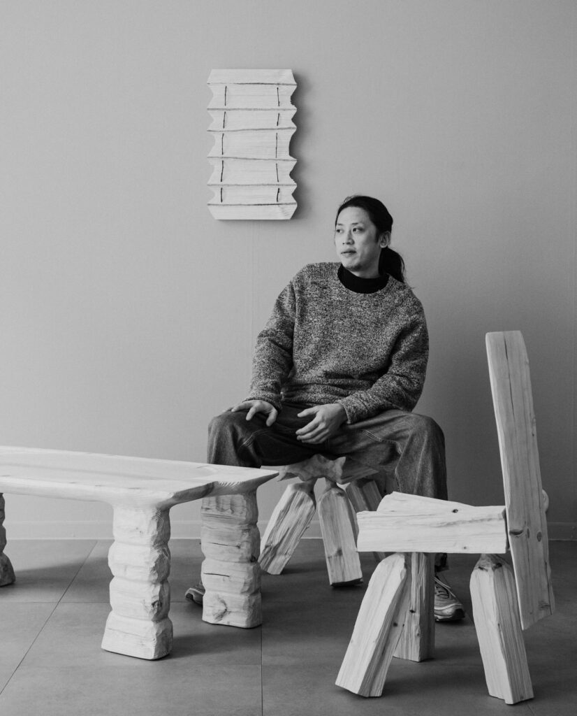 Didi NG Wing Yin is an awarded wood artist based in Helsinki, originally from Hong Kong. He centres on woodworking in unique sculptural furniture and crafts characterised by his distinctive carving techniques. We visited Didi at Minestrone Workshop as he was preparing his last pieces for his exhibition Not Just Something.